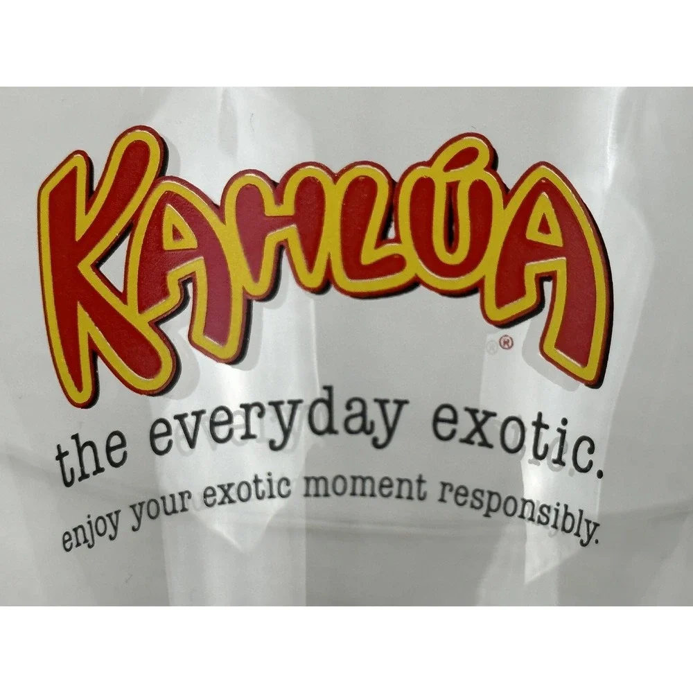 Kahlua Bar Glasses Set 2 The Every Day Exotic‎ Heavy Bottom Rocks Glasses